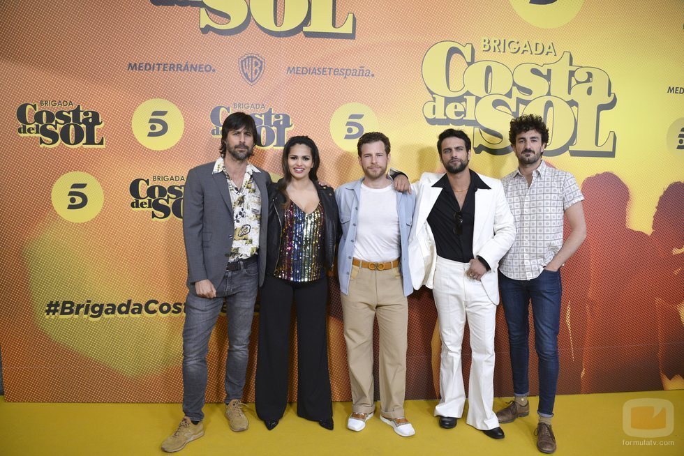 El reparto de 'Brigada Costa del Sol' en la presentación