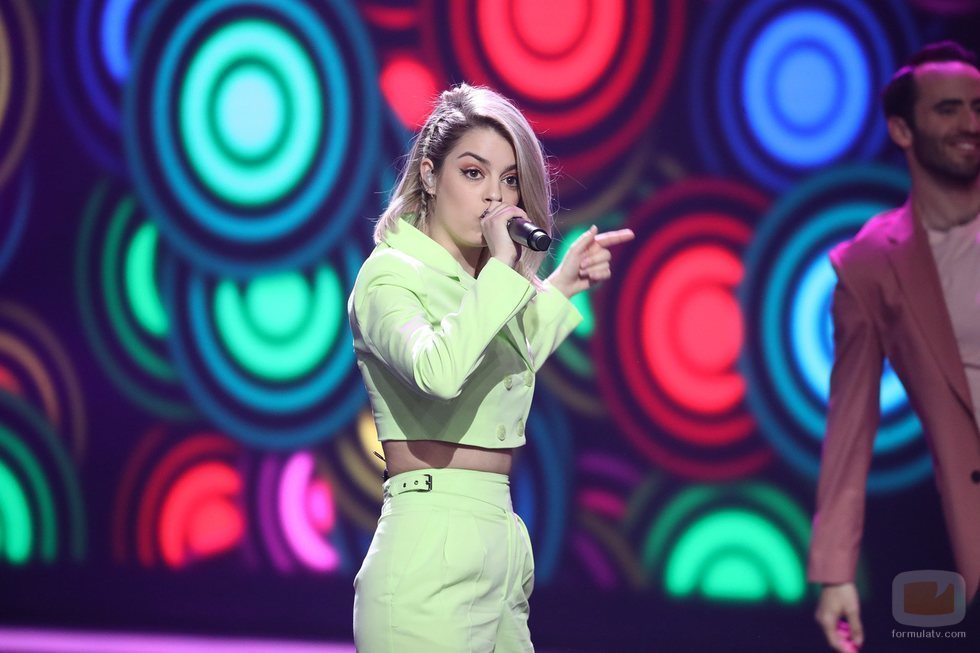 Nerea Rodríguez, en la Gala final de 'La mejor canción jamás cantada'