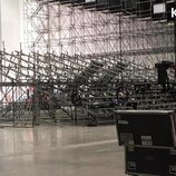 El escenario de Eurovisión 2019 en Tel Aviv, en construcción
