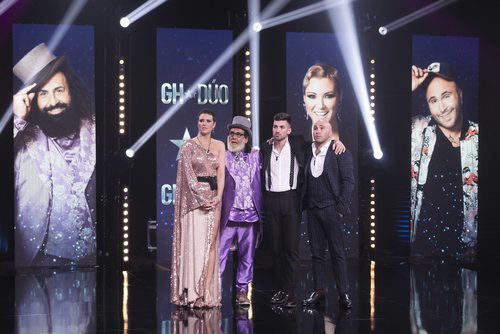 María Jesús Ruiz, Juan Miguel, Alejandro Albalá y Kiko Rivera en la final de 'GH Dúo'