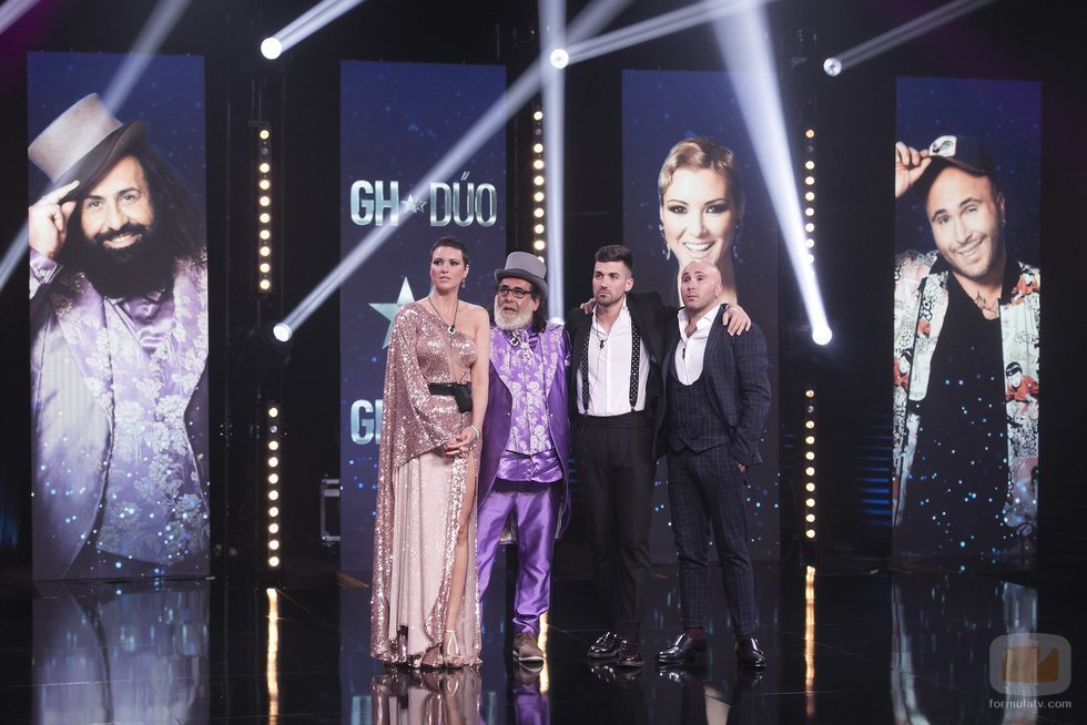 María Jesús Ruiz, Juan Miguel, Alejandro Albalá y Kiko Rivera en la final de 'GH Dúo'