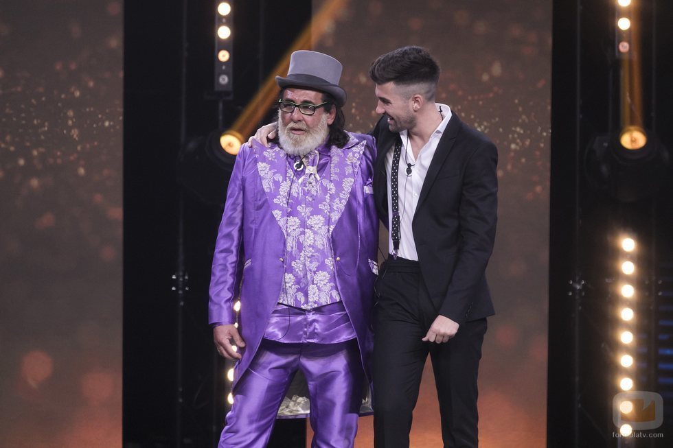 Juan Miguel y Alejandro Albalá en la primera parte de la final de 'GH Dúo'