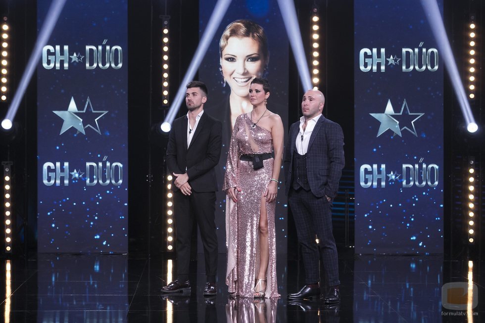 Los tres primeros clasificados de la final de 'GH Dúo'