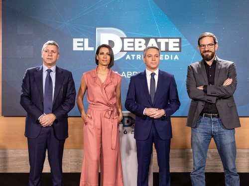 Santiago González, Ana Pastor, Vicente Vallés y Cesar González, el equipo de 'El debate'