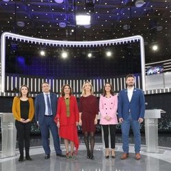 Los asistentes al debate a seis de RTVE de cara al 28A