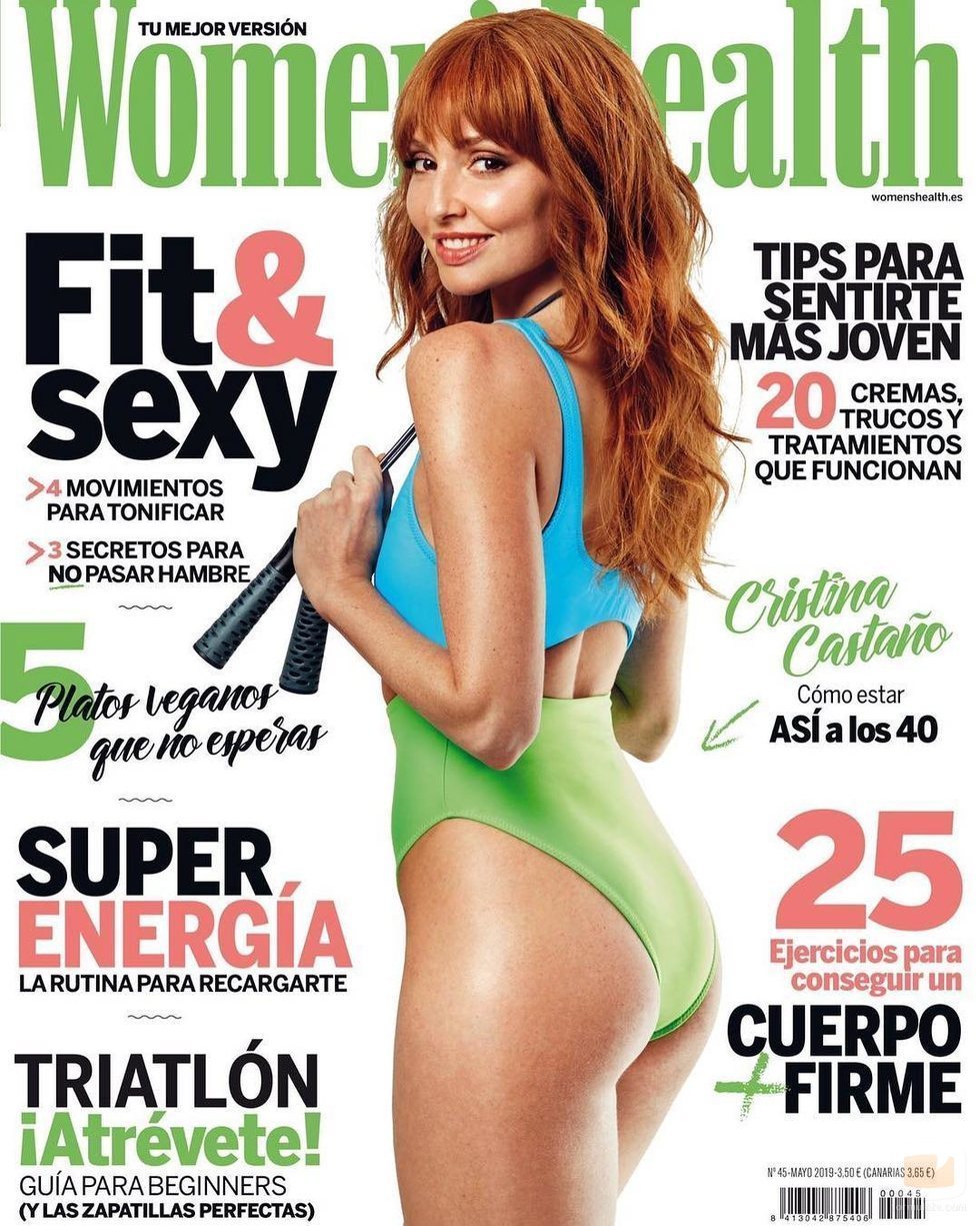 Cristina Castaño muy sexy en la portada de mayo de 2019 de Women's Health