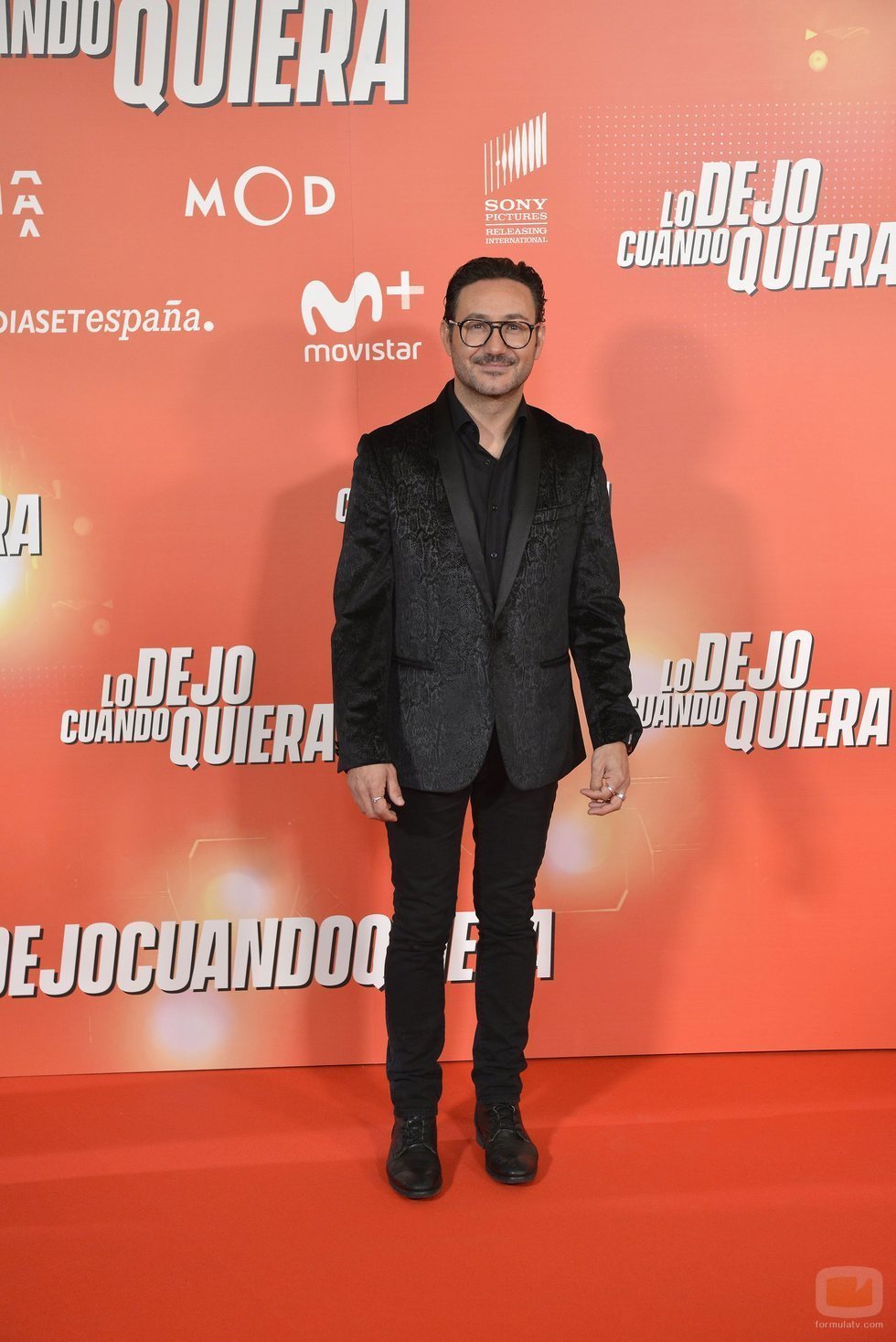 Carlos Santos, en la premier de "Lo dejo cuando quiera"