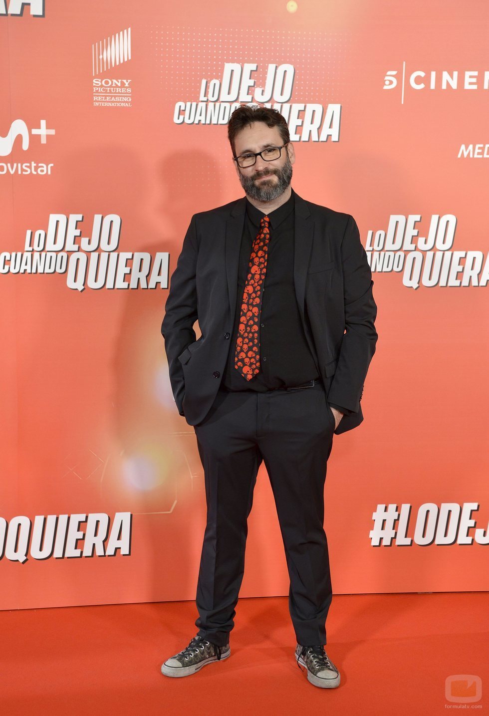 Carlos Theron, en la premier de "Lo dejo cuando quiera"