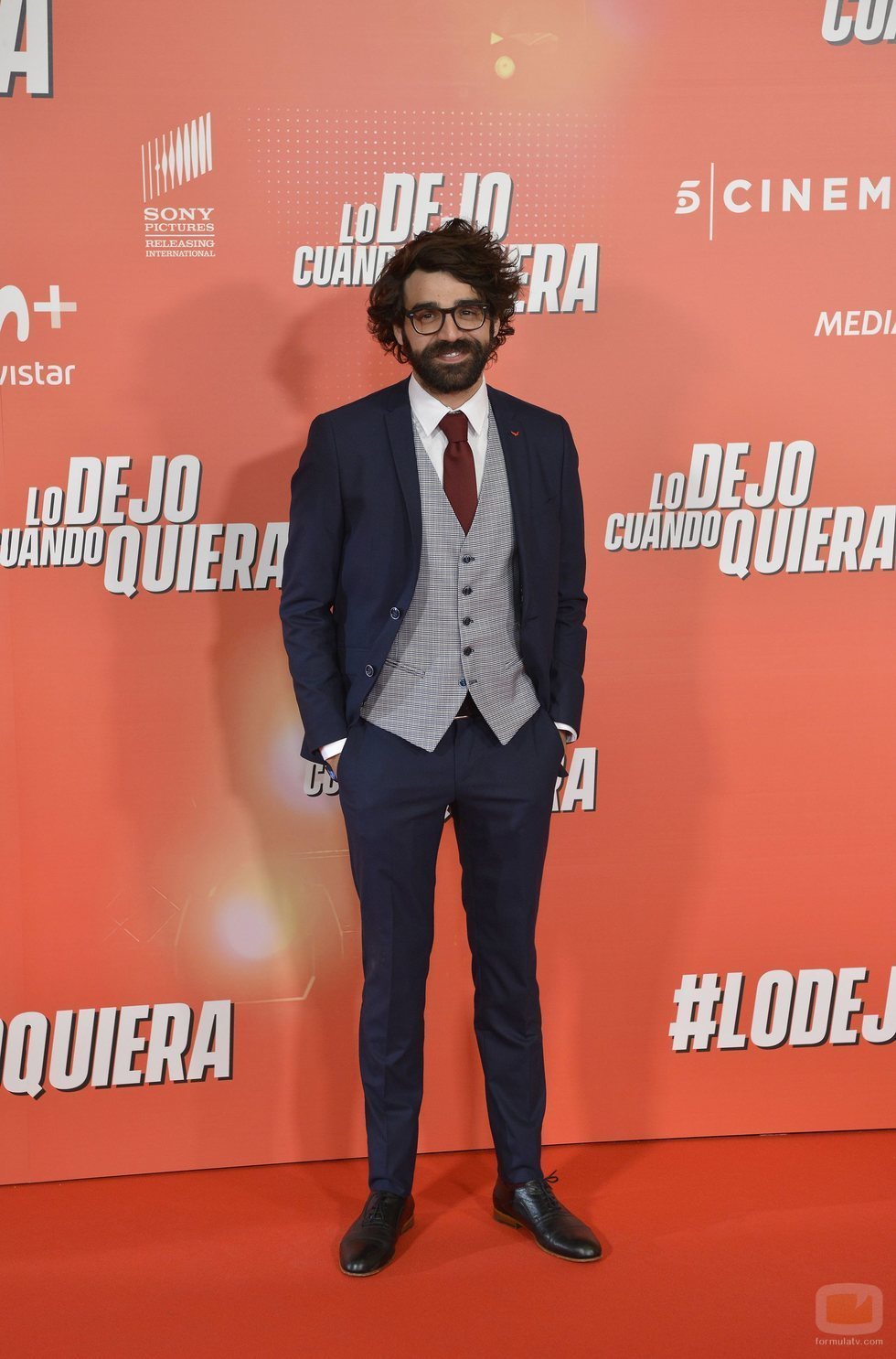 David Verdaguer, en la premier de "Lo dejo cuando quiera"