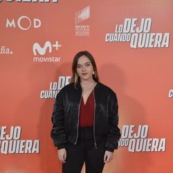 Elisa Drabben, en la premier de "Lo dejo cuando quiera"