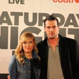 Luján Argüelles y Benjamín de la Fuente en la premiere de 'Saturday Night Live'