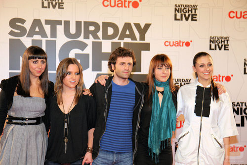 Ana Fernández, Carmen Ruiz, Xulio Abonjo, Valeria Alonso y Miriam Hernández, actores de 'Cuestión de sexo'