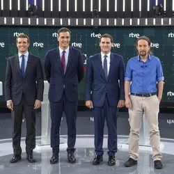 Los candidatos de los principales partidos políticos en 'El debate en RTVE' 