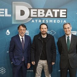 José Creuheras, Pablo Iglesias y Silvio González en 'El debate decisivo' 
