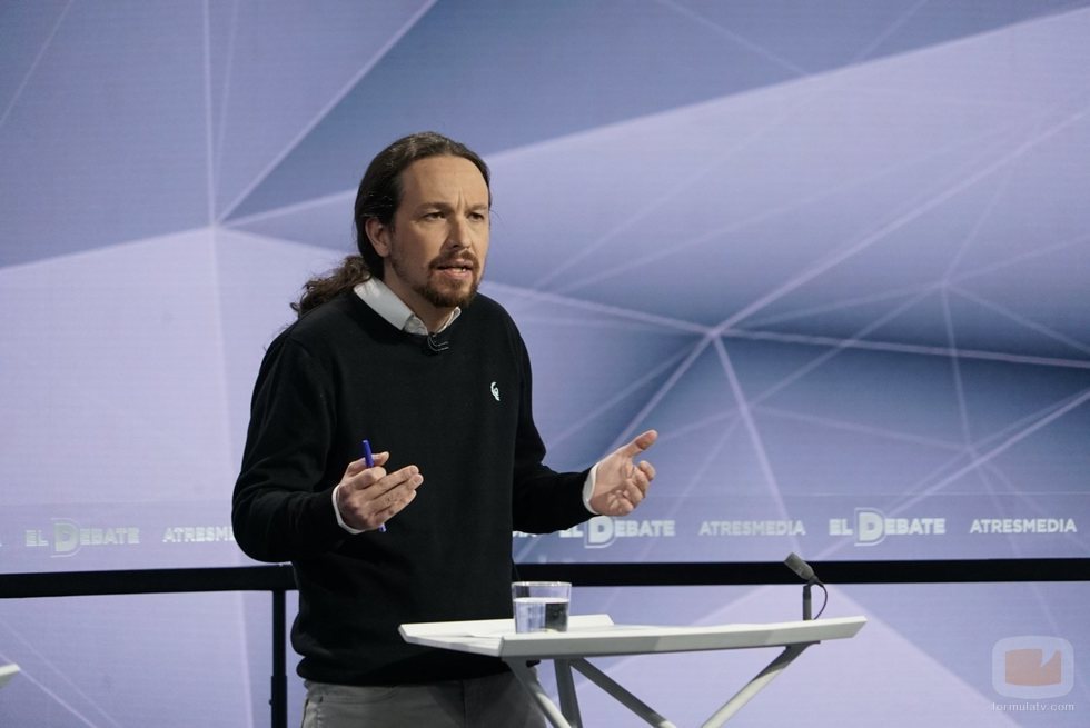 Pablo Iglesias, en 'El debate decisivo'