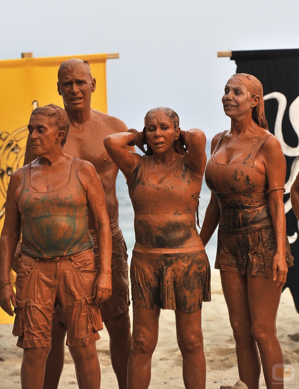 Chelo, Carlos Lozano, Isabel Pantoja y Toñi Salazar en 'Supervivientes 2019'