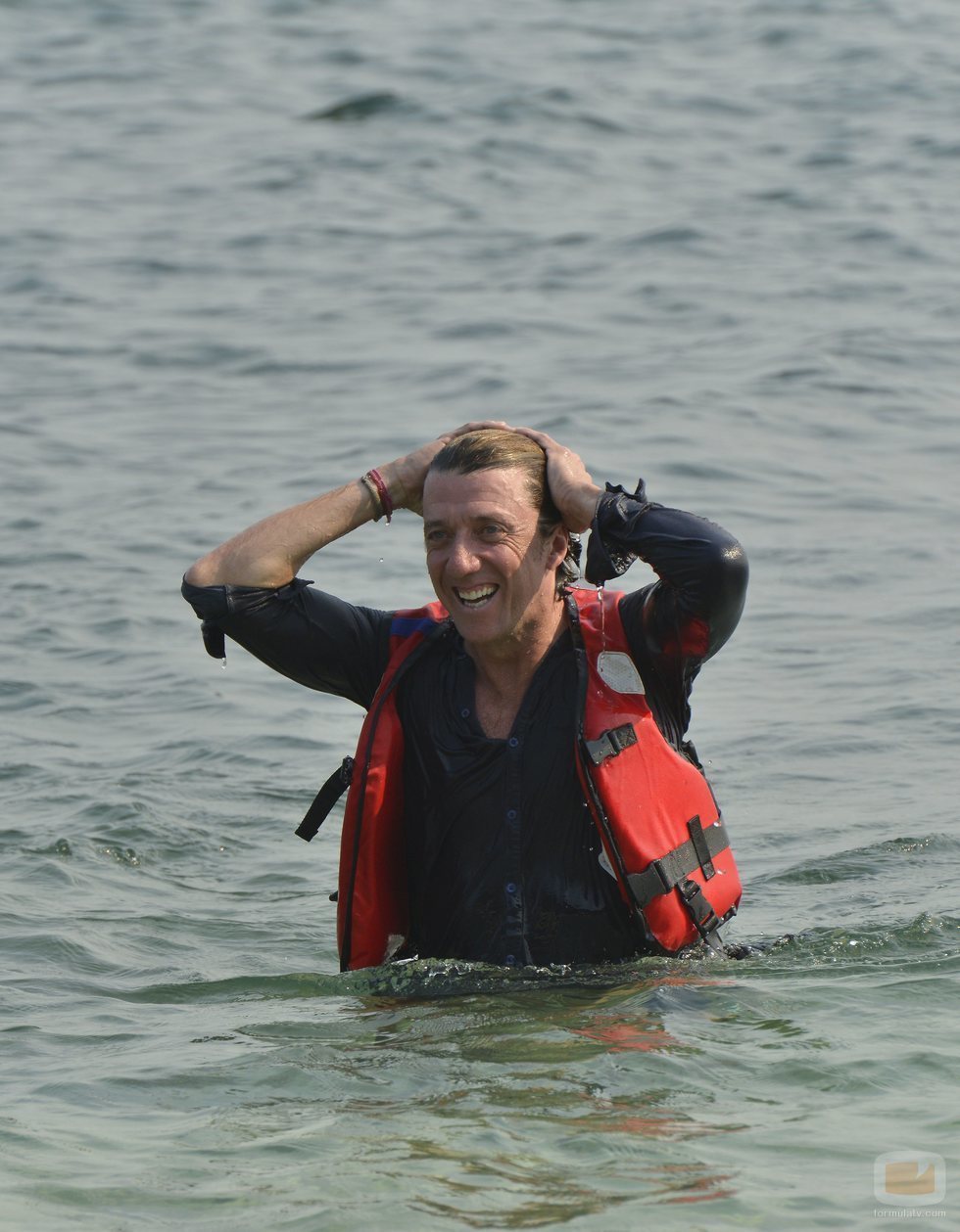 Colate Vallejo, tras saltar del helicóptero en la Gala 1 de 'Supervivientes 2019'