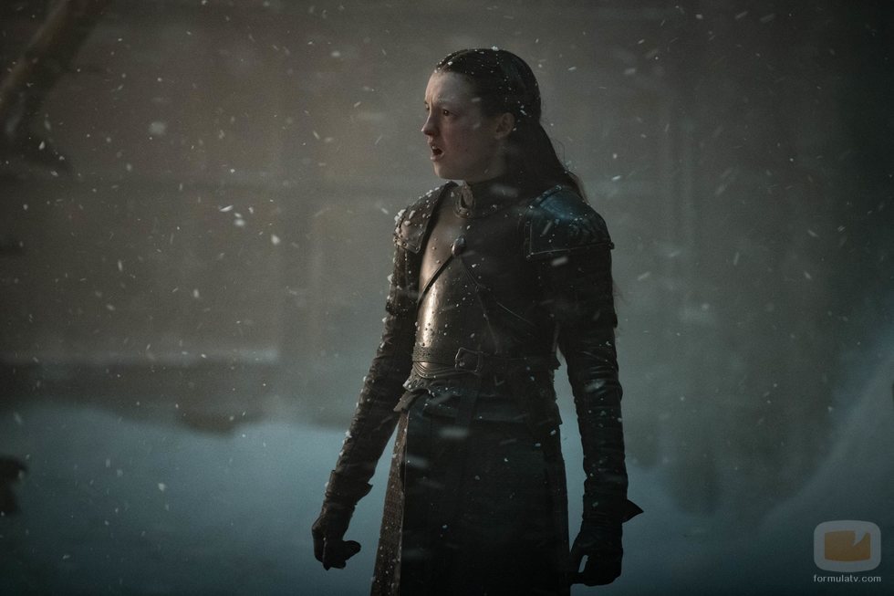 Lyanna Mormont en la Gran Batalla de Invernalia del 8x03 de 'Juego de Tronos'