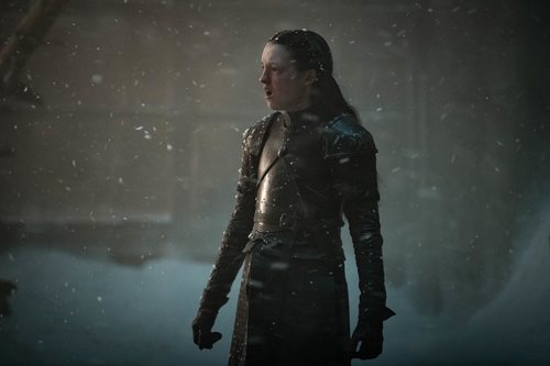 Lyanna Mormont en la Gran Batalla de Invernalia del 8x03 de 'Juego de Tronos'