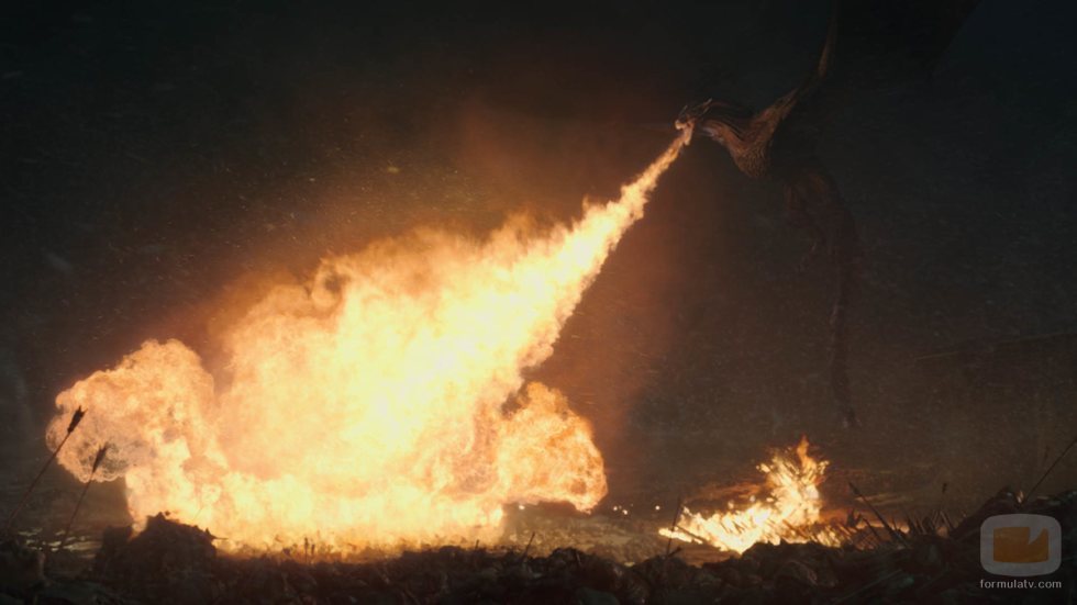 Drogon defiende Invernalia en el 8x03 de 'Juego de Tronos'