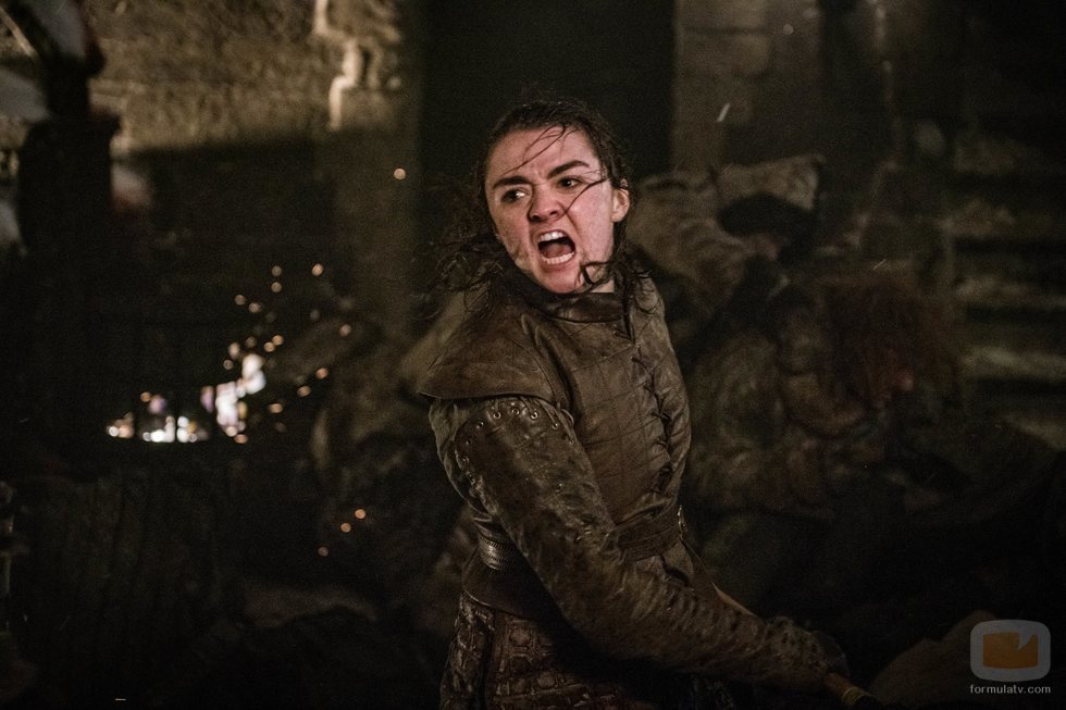 Arya lucha ferozmente durante el 8x03 de 'Juego de Tronos'