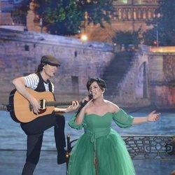 Mariela, finalista de 'Got Talent España', sobre el escenario de la gala final