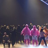 La Murga Zeta Zetas, ganadores de 'Got Talent España', sobre el escenario de la gran final