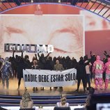 La Murga Zeta Zetas, ganadores de 'Got Talent España', frente al jurado 
