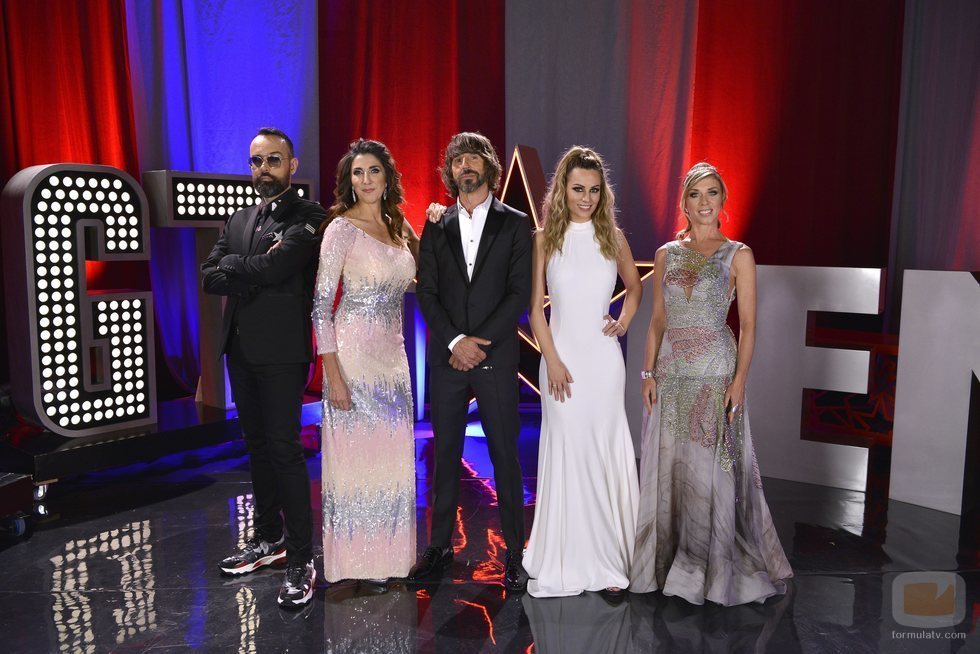 Santi Millán, presentador de 'Got Talent España', junto con los miembros del jurado