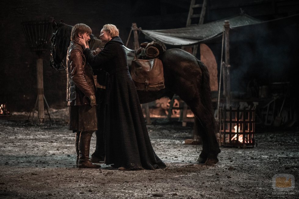 Jamie y Brienne en el 8x04 de 'Juego de tronos'