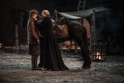 Jamie y Brienne en el 8x04 de 'Juego de tronos'