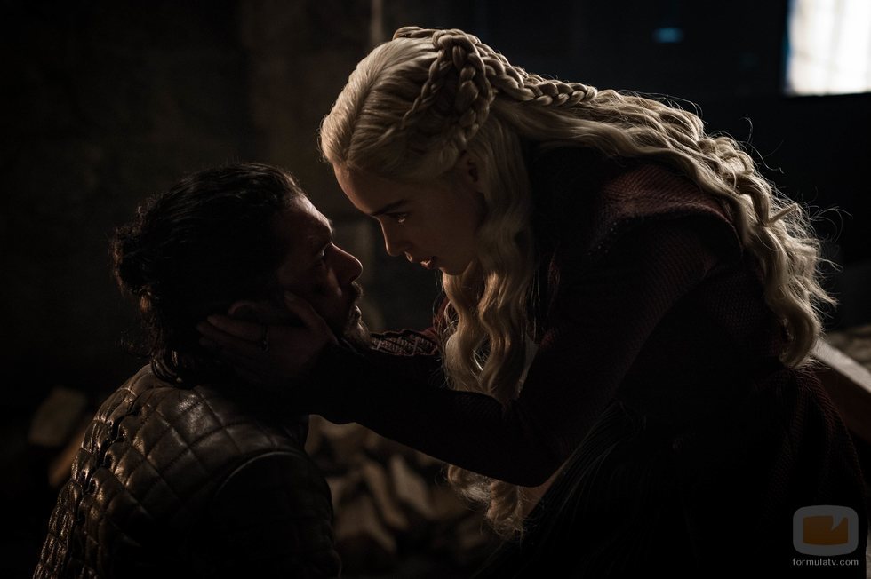 Jon Snow y Daenerys en el 8x04 de 'Juego de tronos'