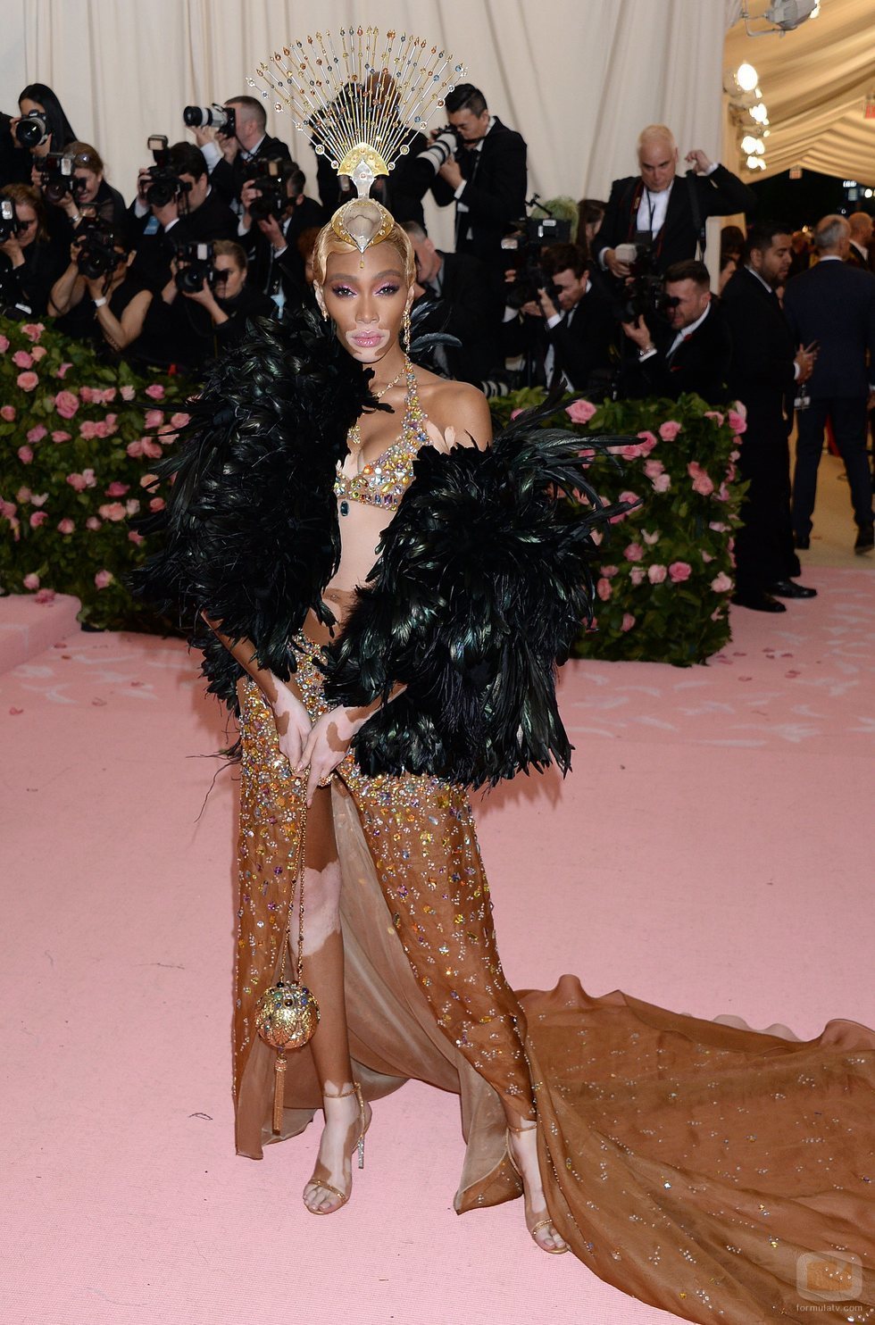 Winnie Harlow, en la Gala MET 2019 de Nueva York
