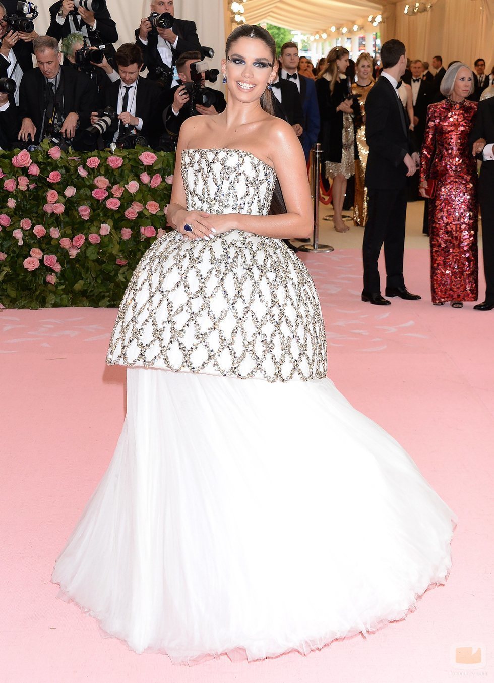 La modelo Sara Sampaio, en la Gala MET 2019 de Nueva York