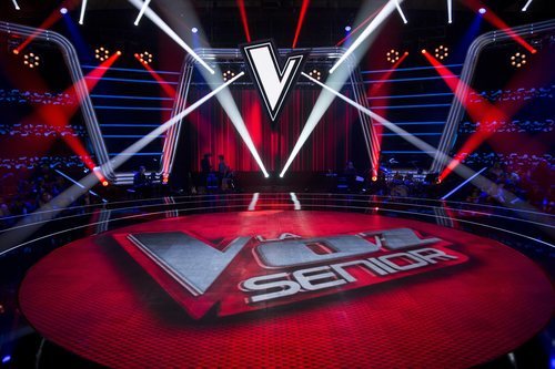 El plató de 'La Voz Senior', centrado en su escenario
