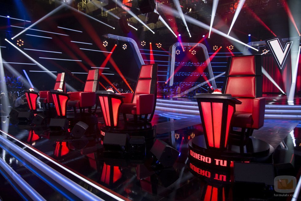 Los asientos giratorios de los coaches de 'La Voz Senior'