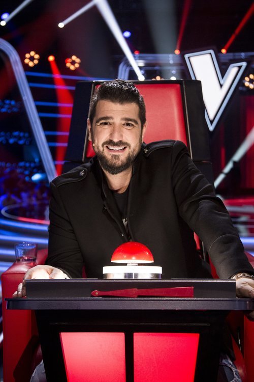 Antonio Orozco en su sillón de coach de 'La Voz Senior'