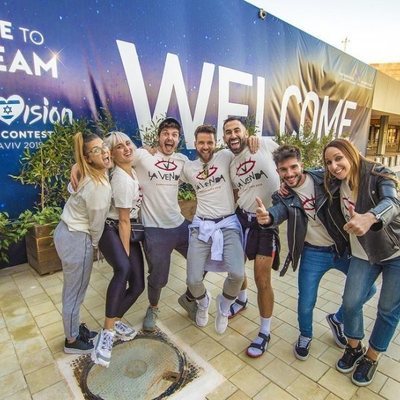 Miki Núñez llega junto a su equipo a Tel Aviv para participar en Eurovisión 2019