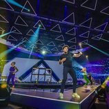 Miki Núñez y su equipo de bailarines, en su primer ensayo para Eurovisión 2019