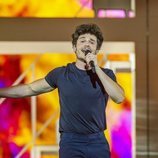 Miki Núñez, en su primer ensayo de "La Venda" para Eurovisión 2019