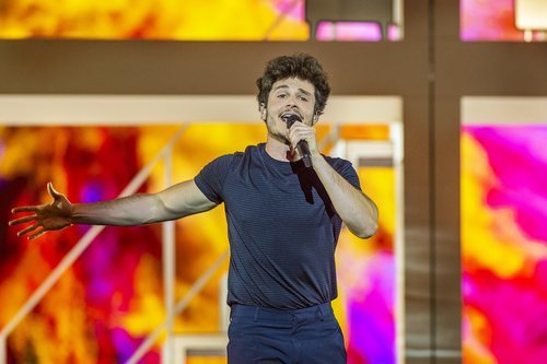 Miki Núñez, en su primer ensayo de "La Venda" para Eurovisión 2019
