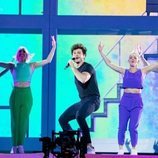 Miki Núñez y sus bailarines ensayan por primera vez la coreografía de "La Venda"
