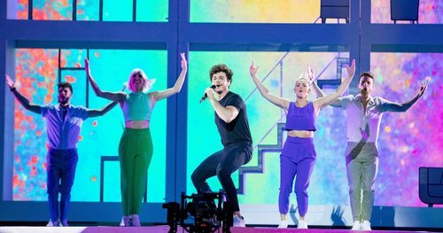 Miki Núñez y sus bailarines ensayan por primera vez la coreografía de "La Venda"