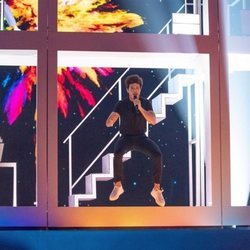 El cantante Miki Núñez en el segundo ensayo del festival de Eurovisión 2019