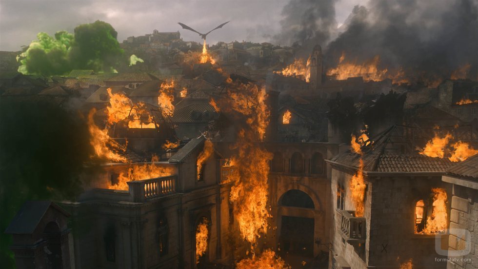 Desembarco del Rey, devastada por Drogon en el 8x05 de 'Juego de Tronos'