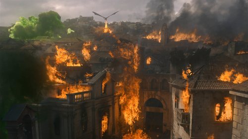 Desembarco del Rey, devastada por Drogon en el 8x05 de 'Juego de Tronos'