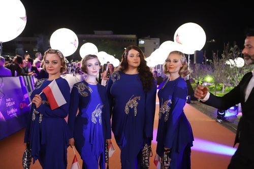 Tulia, en la alfombra naranja de Eurovisión 2019