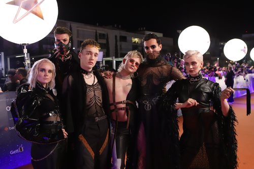 Hatari, en la alfombra naranja de Eurovisión 2019