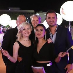 S!sters y su equipo, en la alfombra naranja de Eurovisión 2019