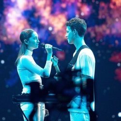 Zala Kralj y Gašper Šantl, representantes de Eslovenia, en la Semifinal 1 de Eurovisión 2019